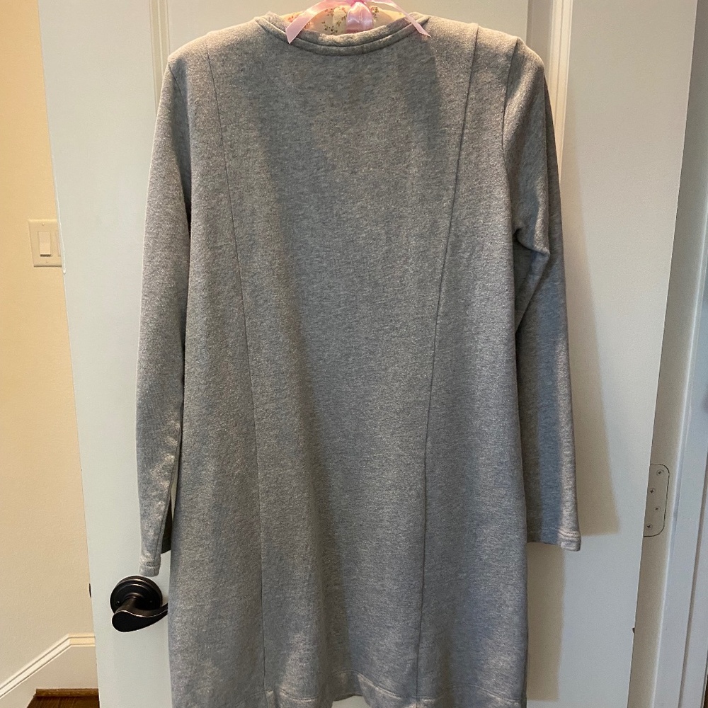 J Jill Light Grey Heather Sweatshirt Dress; Soft, Cozy; Long Sleeve; XSP; EUC - Picture 6 of 11